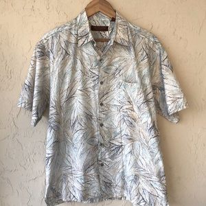 Tori Richard Honolulu shirt cotton blue/cream M